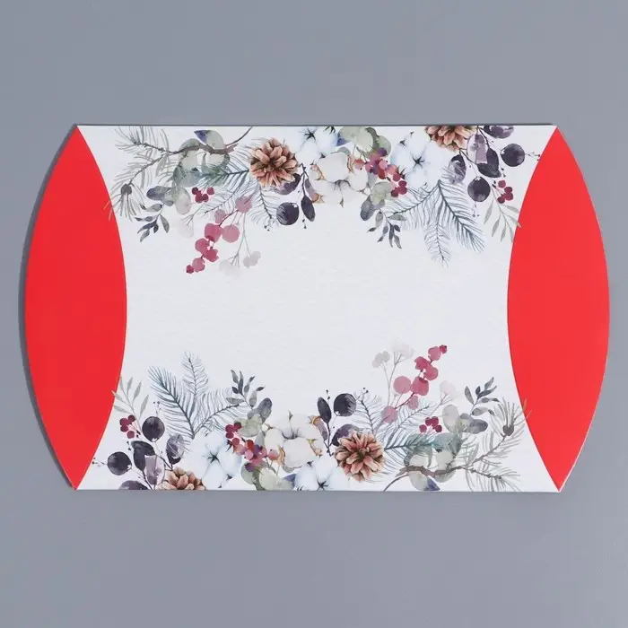 Коробка новогодняя складная фигурная &laquo;Акварель&raquo;, 19 х 14 х 4 см, Новый год