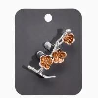 Брошь &laquo;Ветка Сакуры&raquo;, цвет кофейный