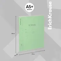 Тетрадь 12 листов в косую линейку ErichKrause &laquo;Классика Visio&raquo;, обложка мелованный картон, зелёная