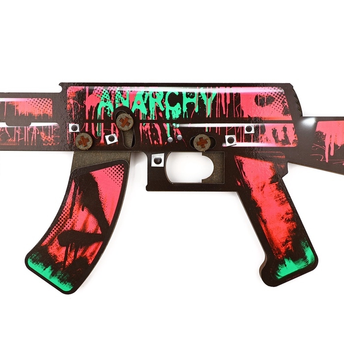 Деревянное оружие, детское сувенирное &laquo;Яркий&raquo;, автомат, пистолет, керамбит, набор 3 шт