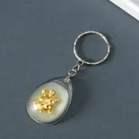 Брелок пластик "Черепашка в капле" 3,3х2,4х0,8 см