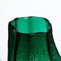 Ваза стекло настольная "Дженис" 25х12х8 см, зелёный