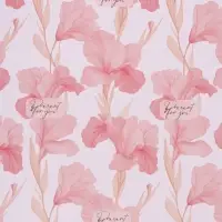 Бумага упаковочная двухсторонняя &laquo;Цветы&raquo;,  70 х 100 см