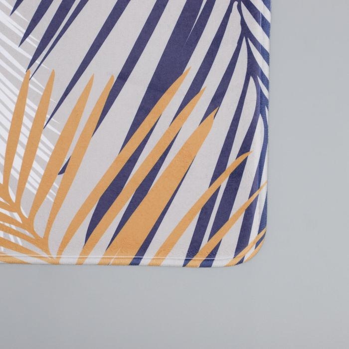 Набор ковриков для ванной и туалета Доляна &laquo;Тропический&raquo;, 2 шт: 50&times;80, 40&times;50 см