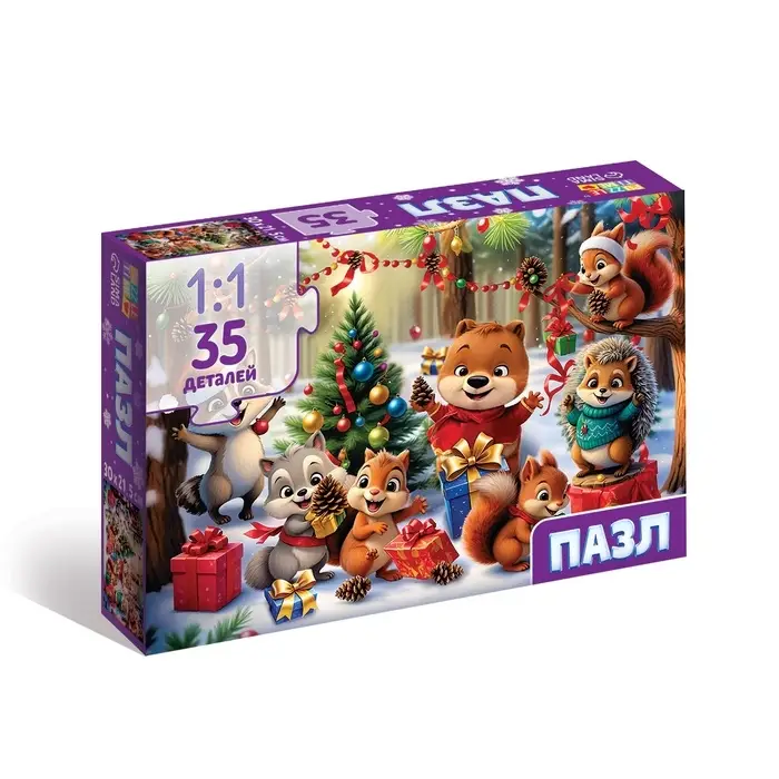 Пазл "Скоро Новый год", 35 деталей