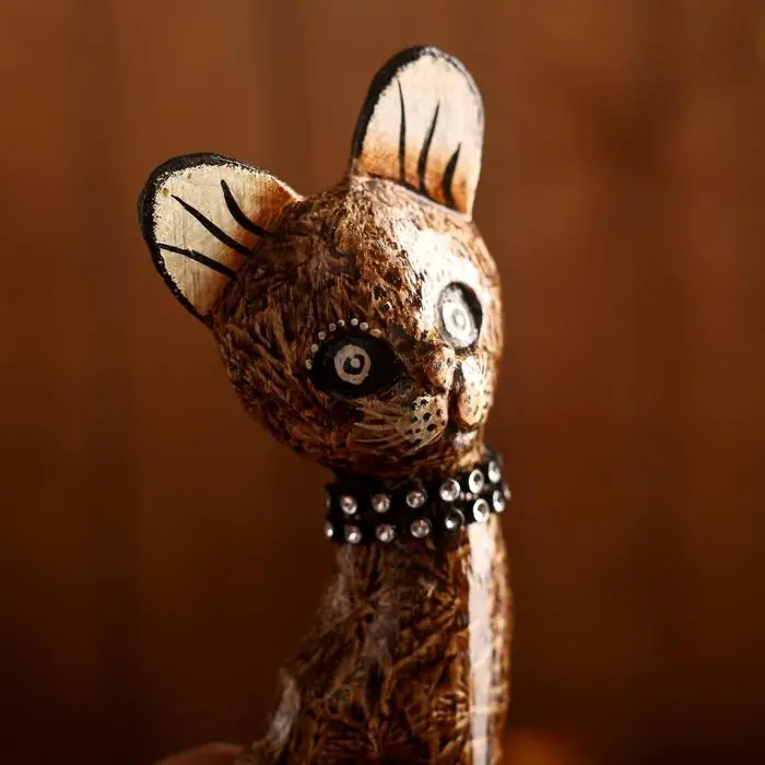 Сувенир дерево (набор 3 шт) "Кошки" 30,25,20 см