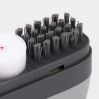 Щётка для обуви с моющим средством Raccoon, салфетка в комплекте, картонная коробка