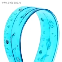 Линейка гибкая 30 см, HappyGraphix, 2 цвета