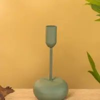 Подсвечник на 1 свечу текстурный "Болотный" 8х8х15,5 см