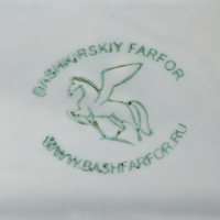 Салфетница фарфоровая &laquo;Акварель&raquo;, цвет светло-серый