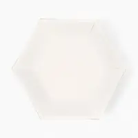 Набор тарелок мрамор розовый 23 см. (10 шт)