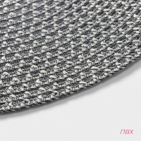 Салфетки сервировочные на стол Доляна &laquo;Рэй&raquo;, 4 шт, d=38 см, цвет серый