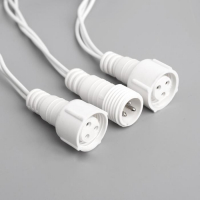 Гирлянда &laquo;Нить&raquo; 10 м, IP44, УМС, белая нить, 100 LED, свечение мульти, 220 В