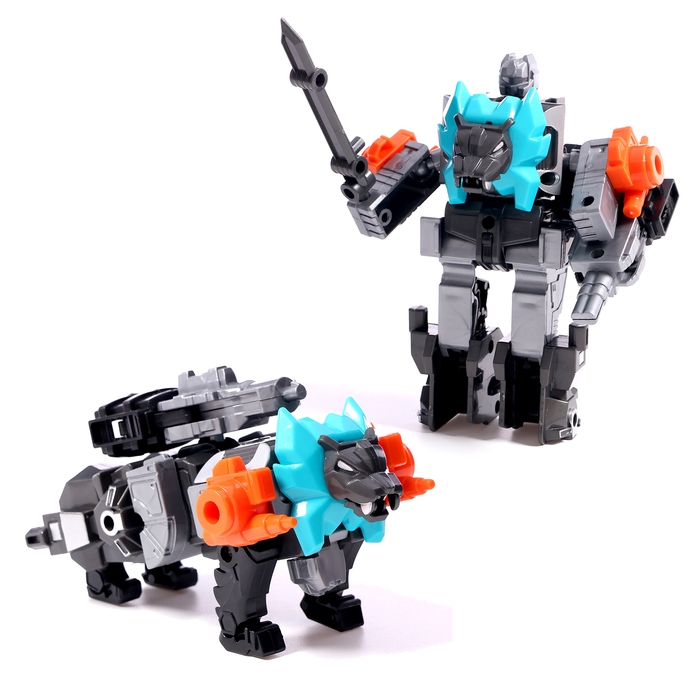 Набор роботов &laquo;Атака звероботов&raquo;, 5 штук, собираются в одного