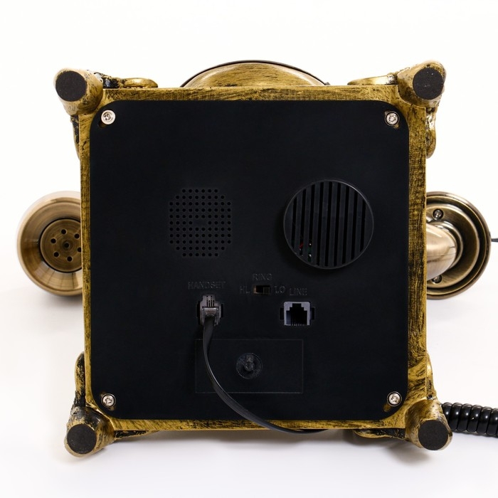 Ретро-телефон "Амес", 18 х 24 х 25 см, позолота