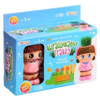 Набор для опытов &laquo;Весёлые прически, выращиваем травку&raquo;, девочка