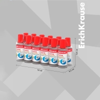 Клей канцелярский ErichKrause, 30 мл, с пластиковым аппликатором, подходит для бумаги, картона и ткани, морозостойкий