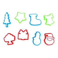 Набор для игры с пластилином &laquo;Весёлый Новый год&raquo;, 8 форм, 4 бруска пластилина