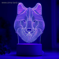 Светильник "Волк" от сети 9,5x11,5x20 см