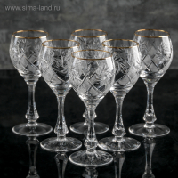 Набор фужеров хрустальных для вина &laquo;Мельница&raquo;, 250 мл, 6 шт