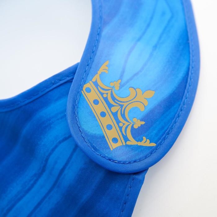 Нагрудник для кормления &laquo;Little prince&raquo; непромокаемый на липучке, с карманом