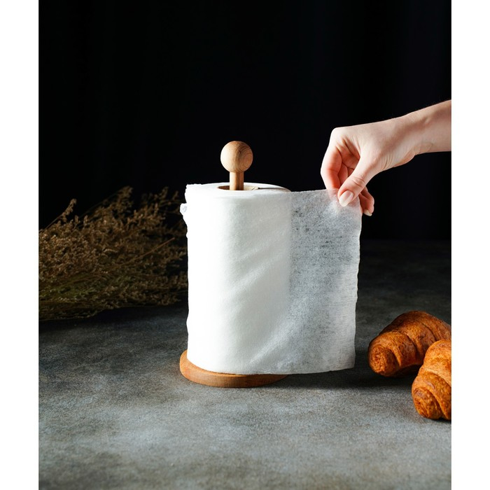 Держатель для кухонных бумажных полотенец, 13&times;25 см, бук, цвет и рисунок микс