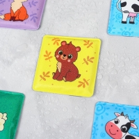 Мемо-игра: развивающие наклейки - присоски многоразовые для игры в ванной &laquo;Мамы и малыши&raquo;, найди пару, 6 пар, 12 стикеров EVA, Крошка Я