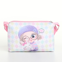 Сумка детская для девочки на молнии, цвет белый