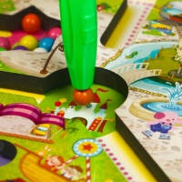 Игровой набор лабиринт &laquo;Летний парк&raquo;, маркерная доска, 2 &times; 36 &times; 27,5 см