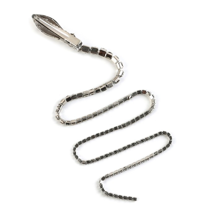 Заколка прядь со стразами новогодняя &laquo;Для самой волшебной&raquo;, на Новый год, 1,5 х 1,5 х 2 х 45 см