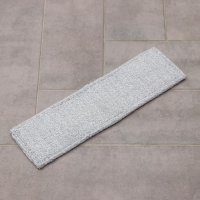 Насадка для плоской швабры арт. 5386763, 41&times;12 см, микрофибра, цвет серый