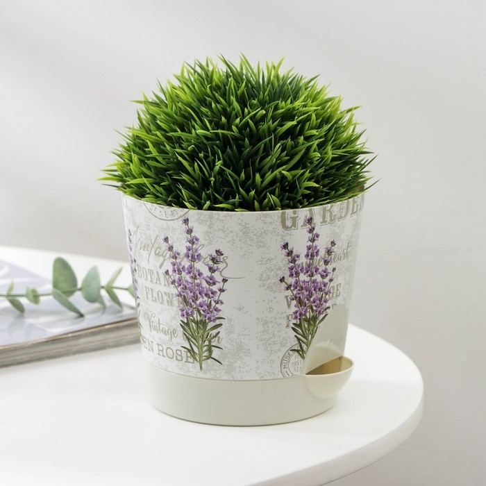 Горшок для цветов с прикорневым поливом &laquo;Ника Деко. Лаванда&raquo;, 800 мл