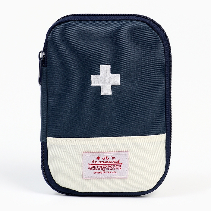 Аптечка походная, синяя 19х14см