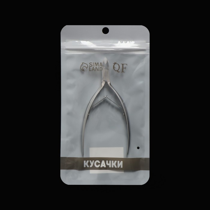 Кусачки маникюрные для кутикулы &laquo;Premium&raquo;, двойная пружина, 11,4 см, длина лезвия - 6 мм, цвет серебристый