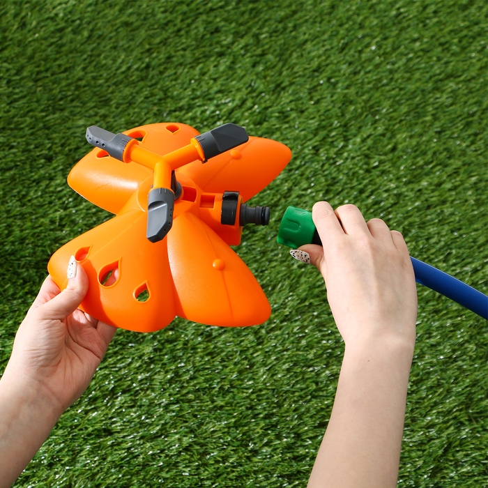 Распылитель 3-лепестковый, под коннектор, пластик, &laquo;Бабочка&raquo;, Greengo