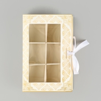 Коробка под 6 конфет с ячейками  &laquo;Eid Mubarak&raquo; 14,8 х 9,5 х 3,5 см