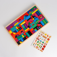 Конструктор &laquo;Городок&raquo;. Набор №1, детали: 6 &times; 3 см, 2 &times; 4 см