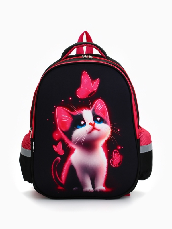 Рюкзак каркасный ArtFox STUDY, 39х30х14 см, унив "Котик"