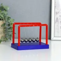 Маятник "Шары Ньютона" сине-красный 8х13х9,5 см