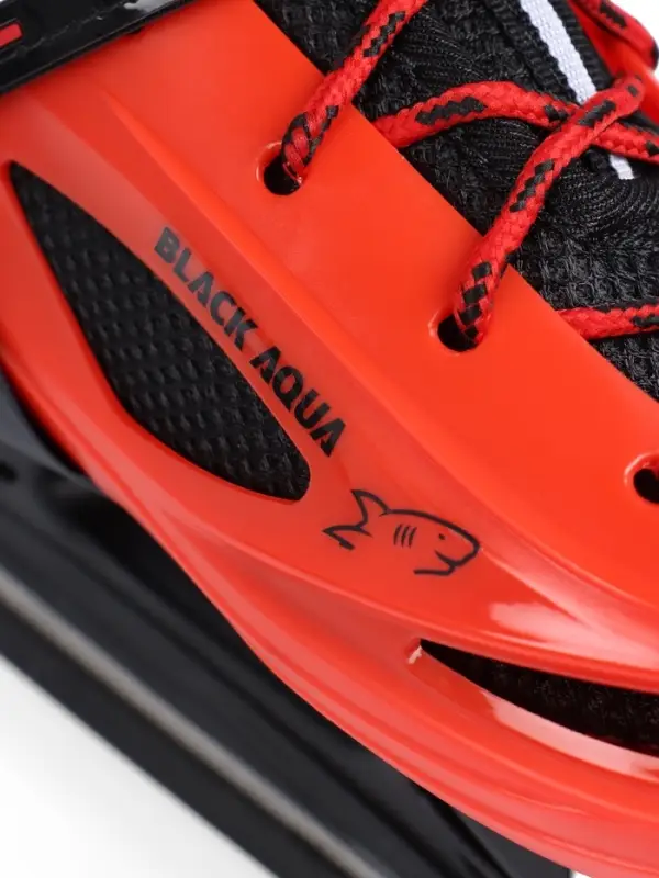 Коньки для фитнеса с роликовой платформой BlackAqua (р.34-37, красный)