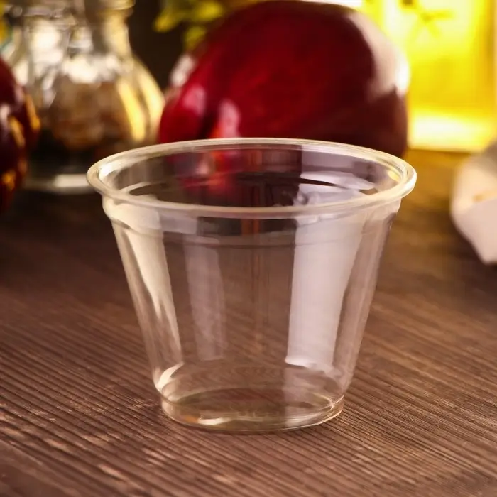 Стакан одноразовый, 200 мл, пластик ПЭТ, d=9.5 см, прозрачный