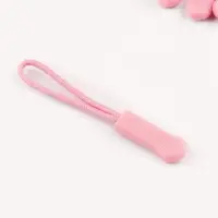 Пуллер для молнии, 2.5 см, 6&times;0.8 см, 10 шт., розовый