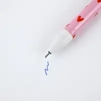 Ручка пластик пиши-стирай с колпачком "Люби себя", синяя паста, гелевая 0,5 мм