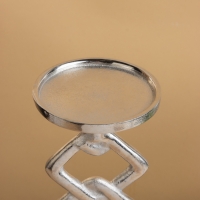 Подсвечник "Чейн" 15,5х15,5х41 см, алюминий