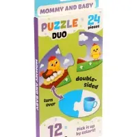 Large DUO puzzle, Mommy and baby, learning the colors