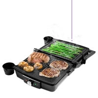Электрогриль КТ-1656 двусторонний гриль электрический 2000Вт