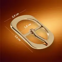 Пряжка для ремня, 3.6&times;2.4 см, 18 мм, цвет золотой