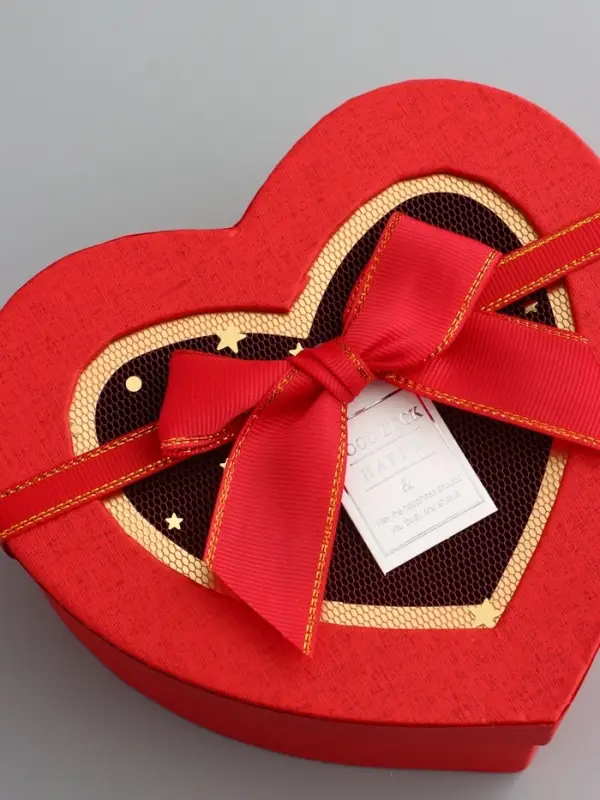 Набор коробок 3 в 1 сердца 22 х 20 х 9;  18.5 х 17 х 7.5; 16 х 14 х 6 см