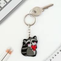 Брелок для ключей акриловый &laquo;Енот&raquo;, 3,5 х 10 см