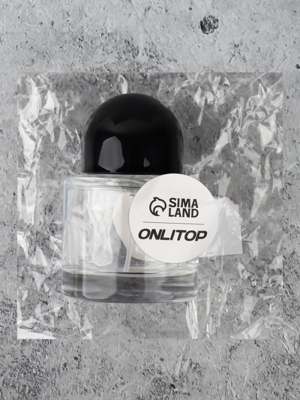 Флакон стеклянный для парфюма, с распылителем, 30 мл, прозрачный/чёрный